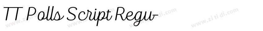 TT Polls Script Regu字体转换